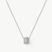 Rock Spike Roller Pendant Necklace in Silver – Modern Edgy Pendant | MaiaMina