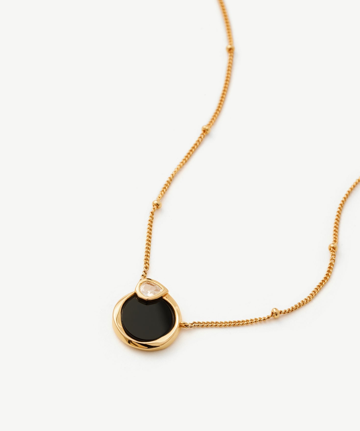 Black Onyx Snake Pendant Necklace – 18K Gold Vermeil Jewelry | MaiaMina