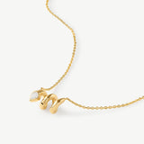 18K Gold Plated Snake Pendant Necklace – Symbol of Rebirth & Infinite Energy | MaiaMina
