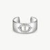 925 Sterling Silver Mariner Adjustable Band Ring with Pave Diamonds – Genderless Nautical Design | MaiaMina