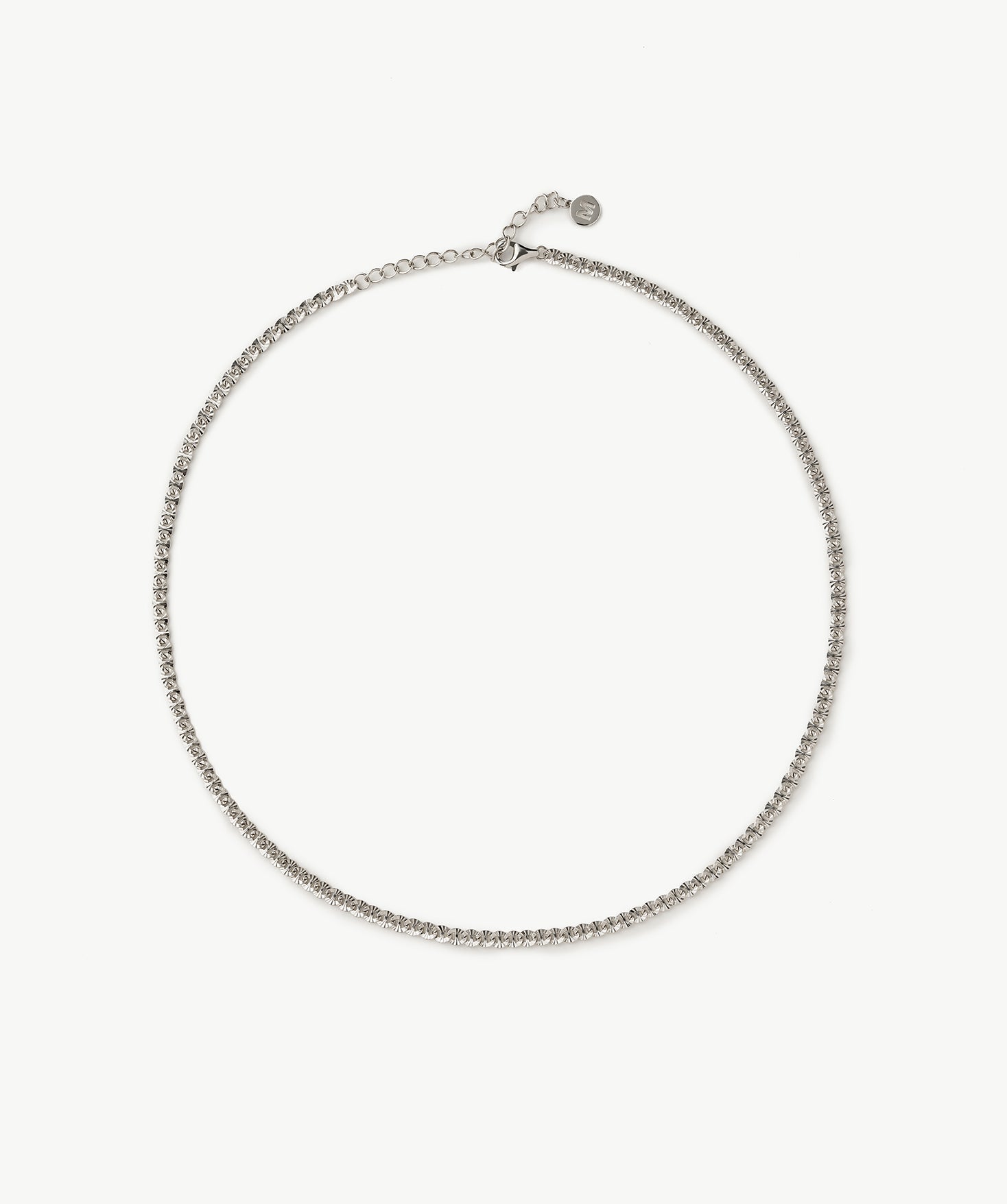 Silver Mariner Chain Necklace – Rhodium-Plated Everyday Essential | MaiaMina