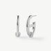 925 Sterling Silver Mariner Hoop Earrings with Pave Diamonds – Contemporary Nautical Jewelry | MaiaMina