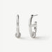 925 Sterling Silver Mariner Hoop Earrings with Pave Diamonds – Contemporary Nautical Jewelry | MaiaMina