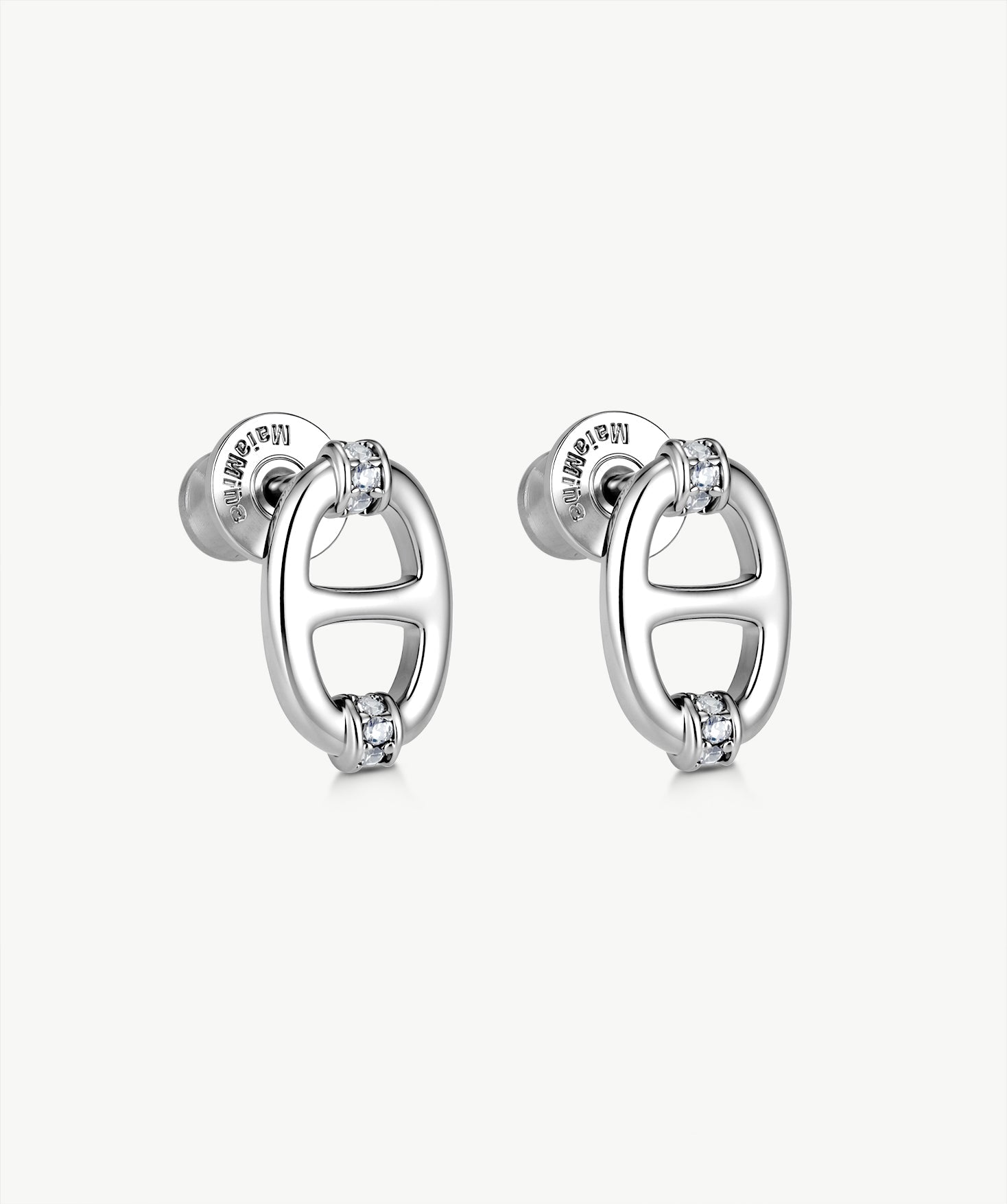925 Sterling Silver Mariner Stud Earrings – Elegant Nautical Design | MaiaMina