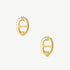 18K Gold Plated Mariner Stud Earrings – Elegant Nautical Design | MaiaMina