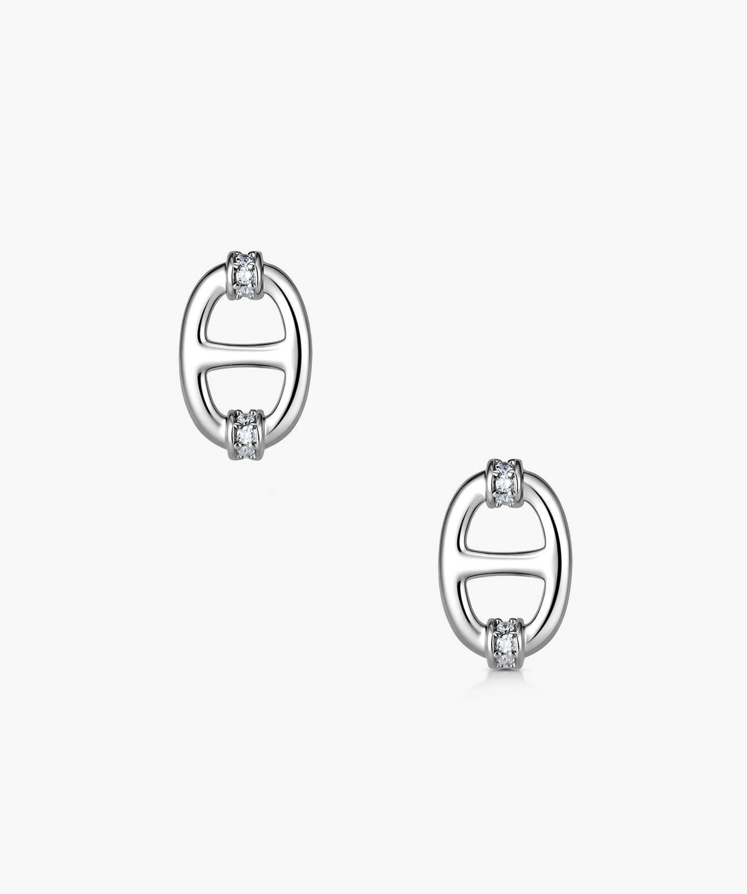 925 Sterling Silver Mariner Stud Earrings – Elegant Nautical Design | MaiaMina