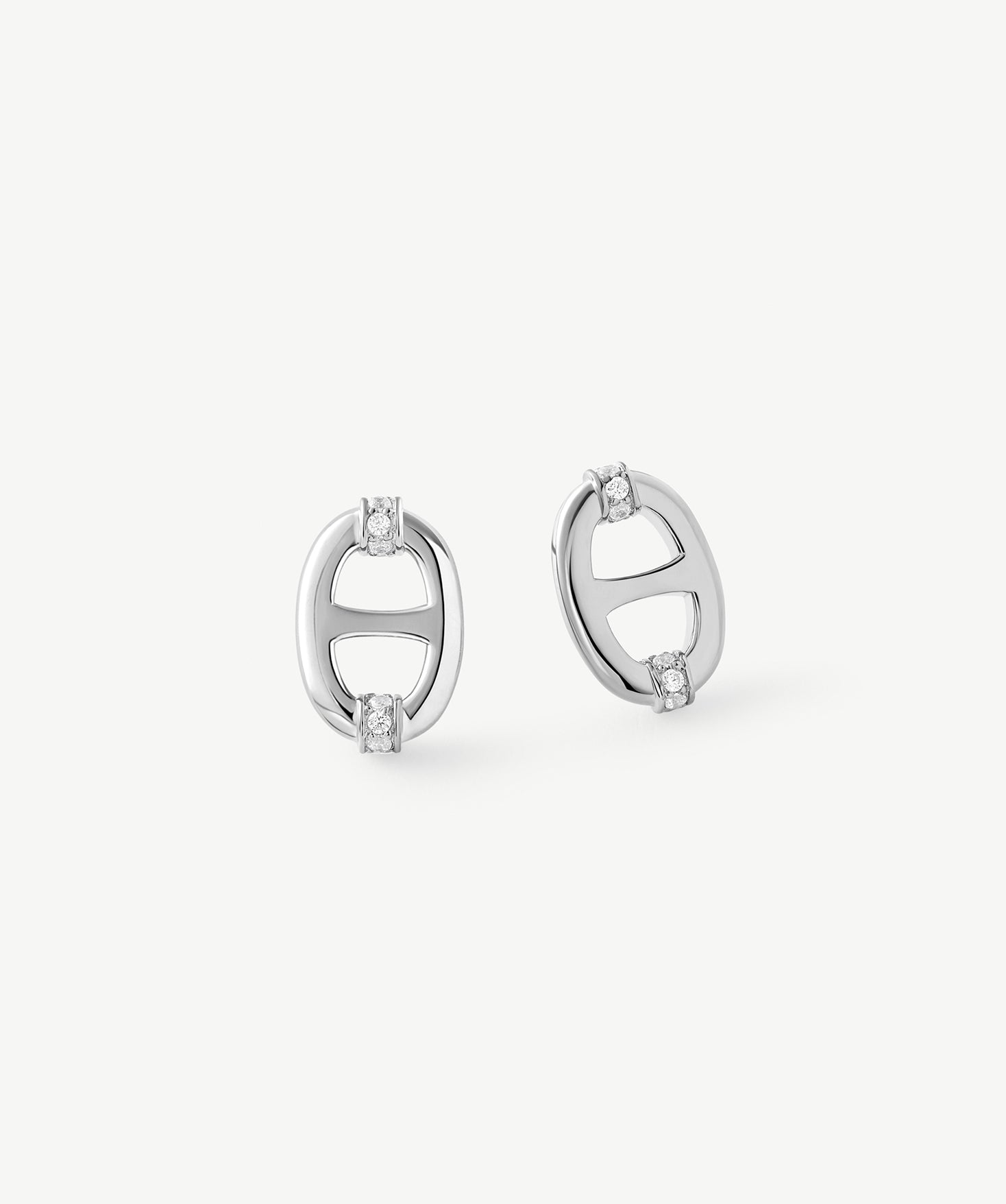 925 Sterling Silver Mariner Stud Earrings – Elegant Nautical Design | MaiaMina