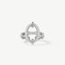 925 Sterling Silver Pave Mariner Chain Adjustable Ring – Symbol of Strength & Courage | MaiaMina