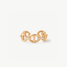 18K Gold Plated Pave Mariner Chain Adjustable Ring with Diamonds – Elegant Nautical Jewelry | MaiaMina
