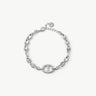 Silver Pave Mariner Chain Bracelet – Rhodium-Plated | MaiaMina