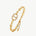 Gold Mariner Chain Bracelet with Pavé Link – 18ct Gold Plated Jewelry | MaiaMina