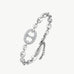 Silver Pave Mariner Chain Bracelet – Rhodium-Plated | MaiaMina