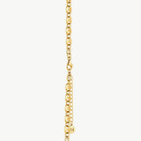 Gold Mariner Chain Necklace with Pavé Link – 18ct Gold Plated Jewelry | MaiaMina
