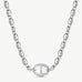 Pavé Mariner Chain Necklace in Silver | Classic Collection – MaiaMina