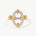 18K Gold Plated Pave Mariner Chain Adjustable Ring – Symbol of Strength & Courage | MaiaMina