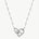 925 Sterling Silver Pave Mariner Interlocking Pendant Necklace – Elegant Geometric Jewelry | MaiaMina