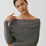 Sterling Silver Mariner Chain Layered Necklace – 120cm Long | MaiaMina