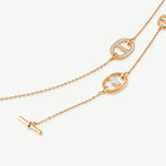 18K Gold Plated Mariner Chain Layered Necklace – 120cm Long | MaiaMina