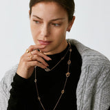 18K Gold Vermeil Mariner Chain Layered Necklace – 120cm Long | MaiaMina