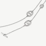 Sterling Silver Mariner Chain Layered Necklace – 120cm Long | MaiaMina