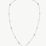 Sterling Silver Mariner Chain Layered Necklace – 120cm Long | MaiaMina