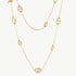 18K Gold Plated Mariner Chain Layered Necklace – 120cm Long | MaiaMina
