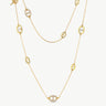 18K Gold Plated Mariner Chain Layered Necklace – 120cm Long | MaiaMina