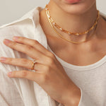 Gold Solitaire Statement Ring with Claw-Set Zircon | Wilda Collection MaiaMina