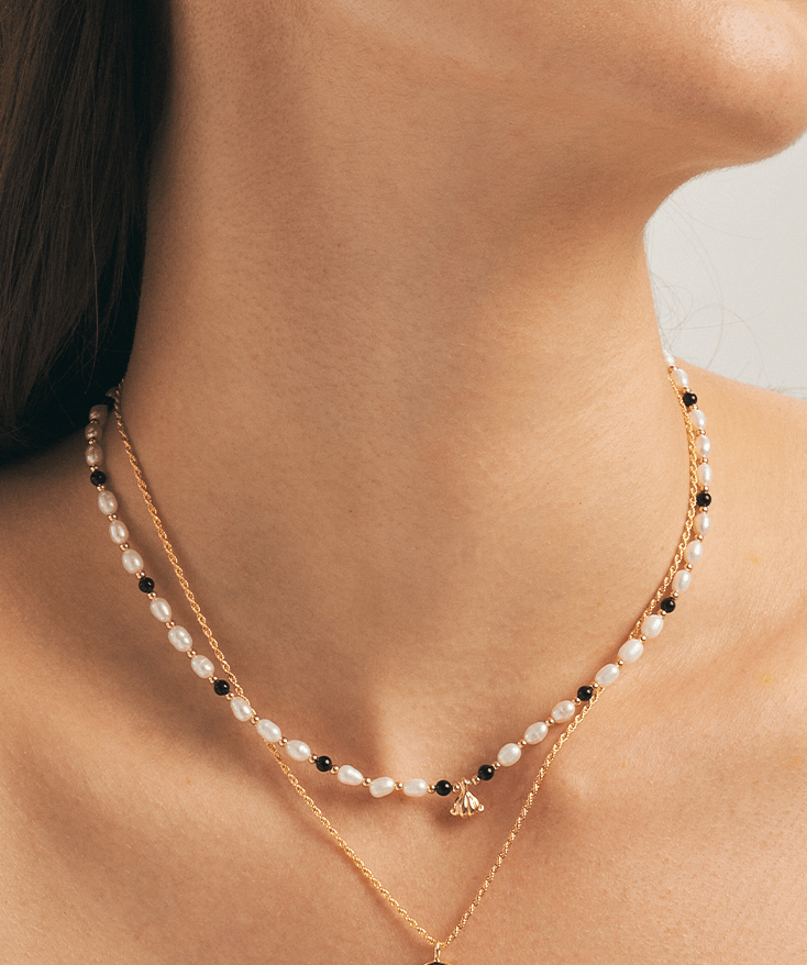 Ocean Pearl Beaded Shell Necklace | MaiaMina