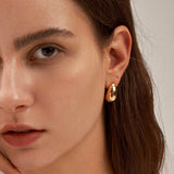 Classic Dome Hoop Earrings | MaiaMina