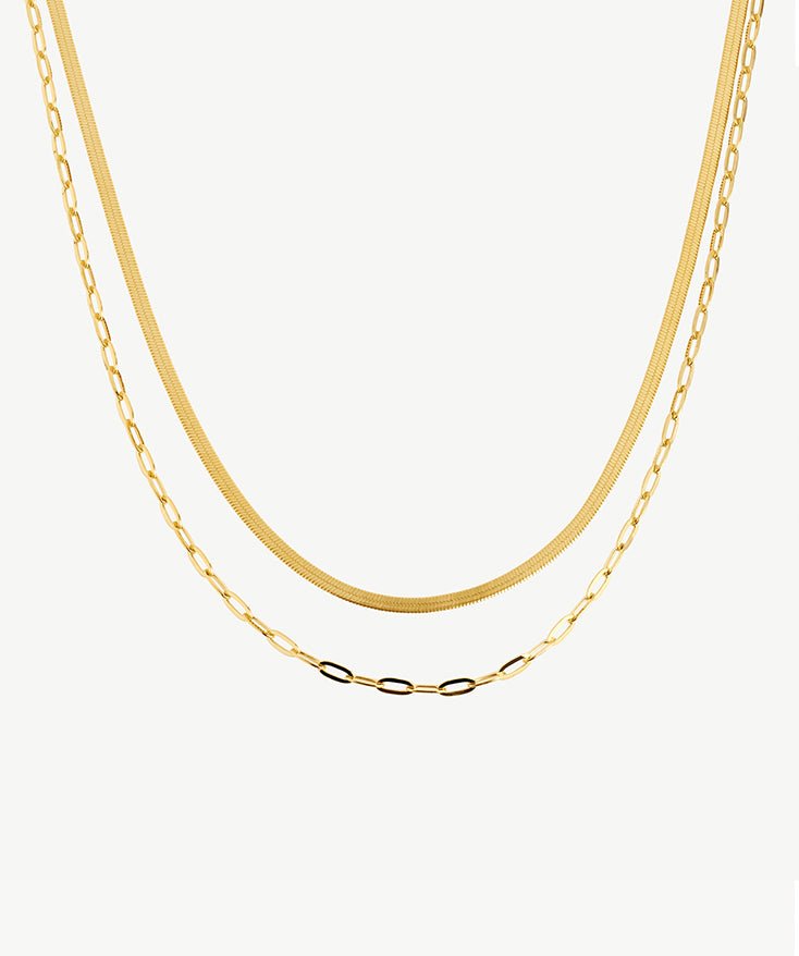 Classic Double Chain Necklace | MaiaMina 