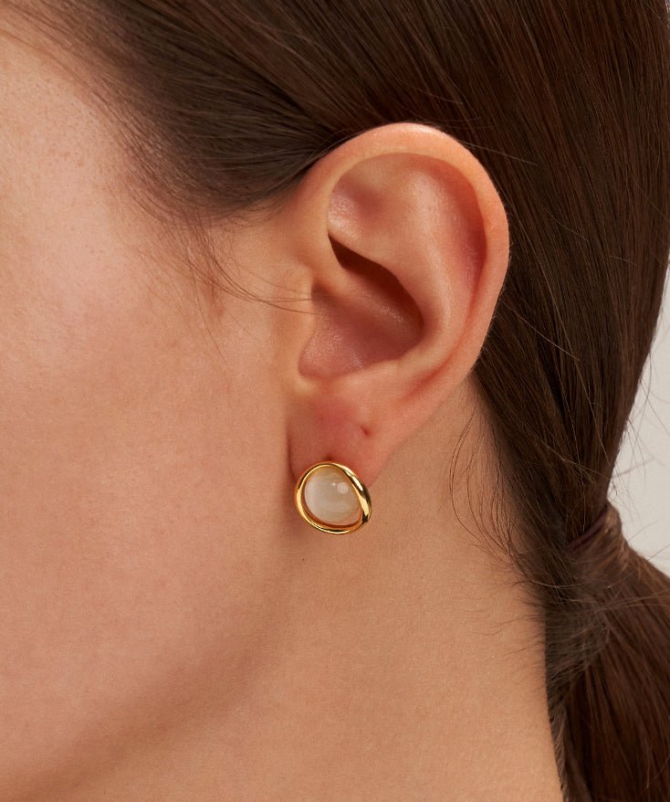 Classic Gemstone Stud Earrings | MaiaMina