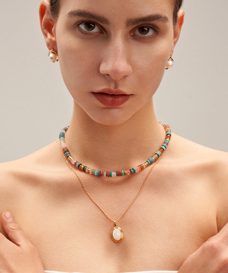 Gemstone Pendant Necklace | MaiaMina 