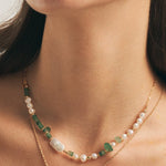 Holiday Gemstone Beaded Necklace | MaiaMina