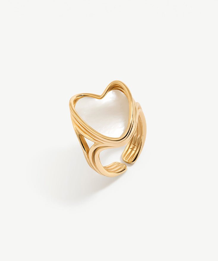 Love Heart Adjustable Ring | MaiaMina