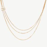 18K Gold Vermeil Box Chain Layering Necklace for Women, Sterling Silver Paperclip Chain Necklace | MaiaMina