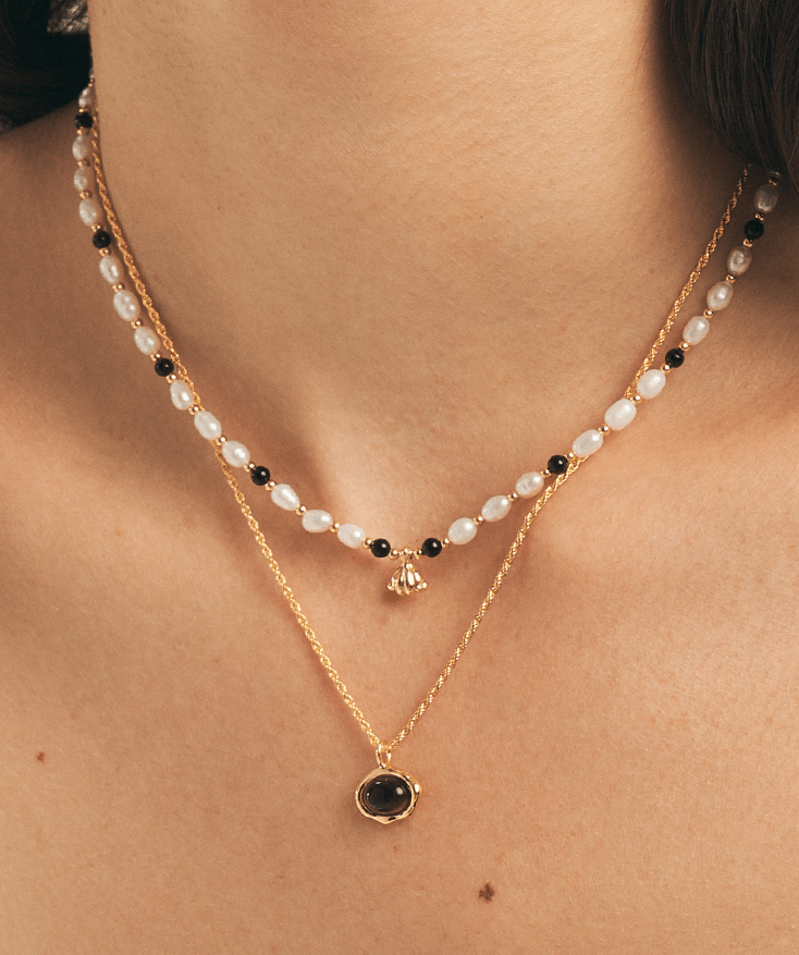 Molten Gemstone Pendant Necklace | MaiaMina