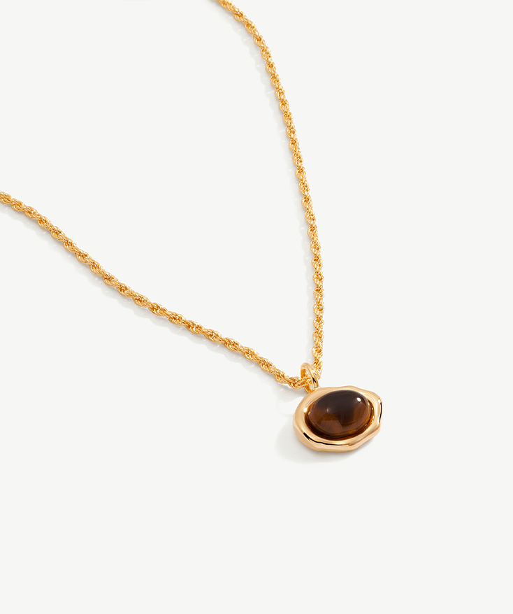 Molten Gemstone Pendant Necklace | MaiaMina