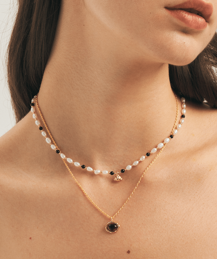 Molten Gemstone Pendant Necklace | MaiaMina