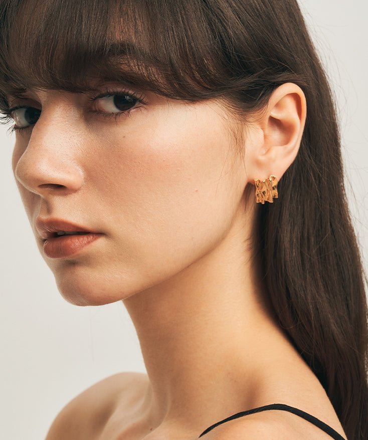 Molten Stud Earrings | MaiaMina