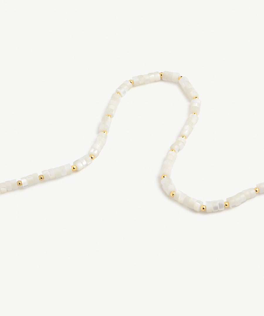Ocean Puka Shell Beaded Necklace | MaiaMina 