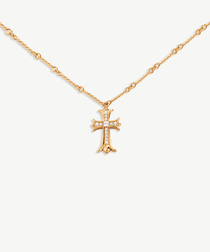 Pave Cross Pendant Necklace | MaiaMina