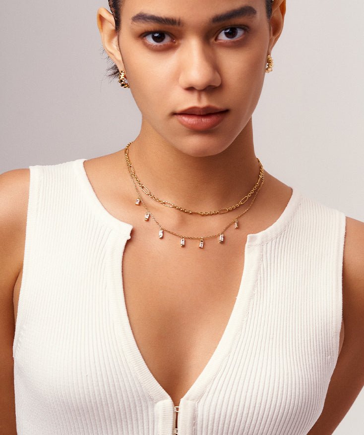 Dangle charm choker sales