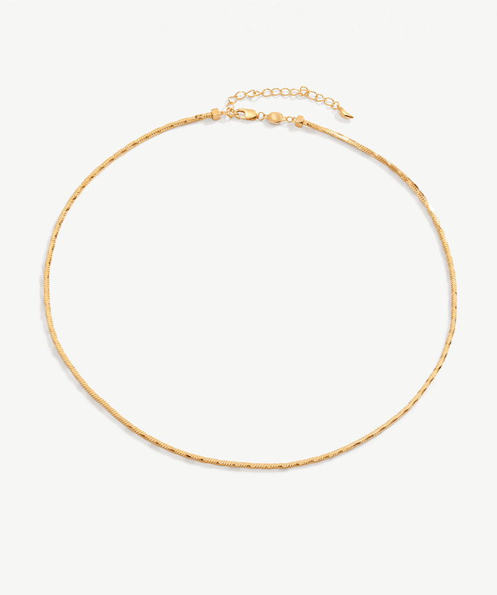 Square Snake Chain Necklace | MaiaMina